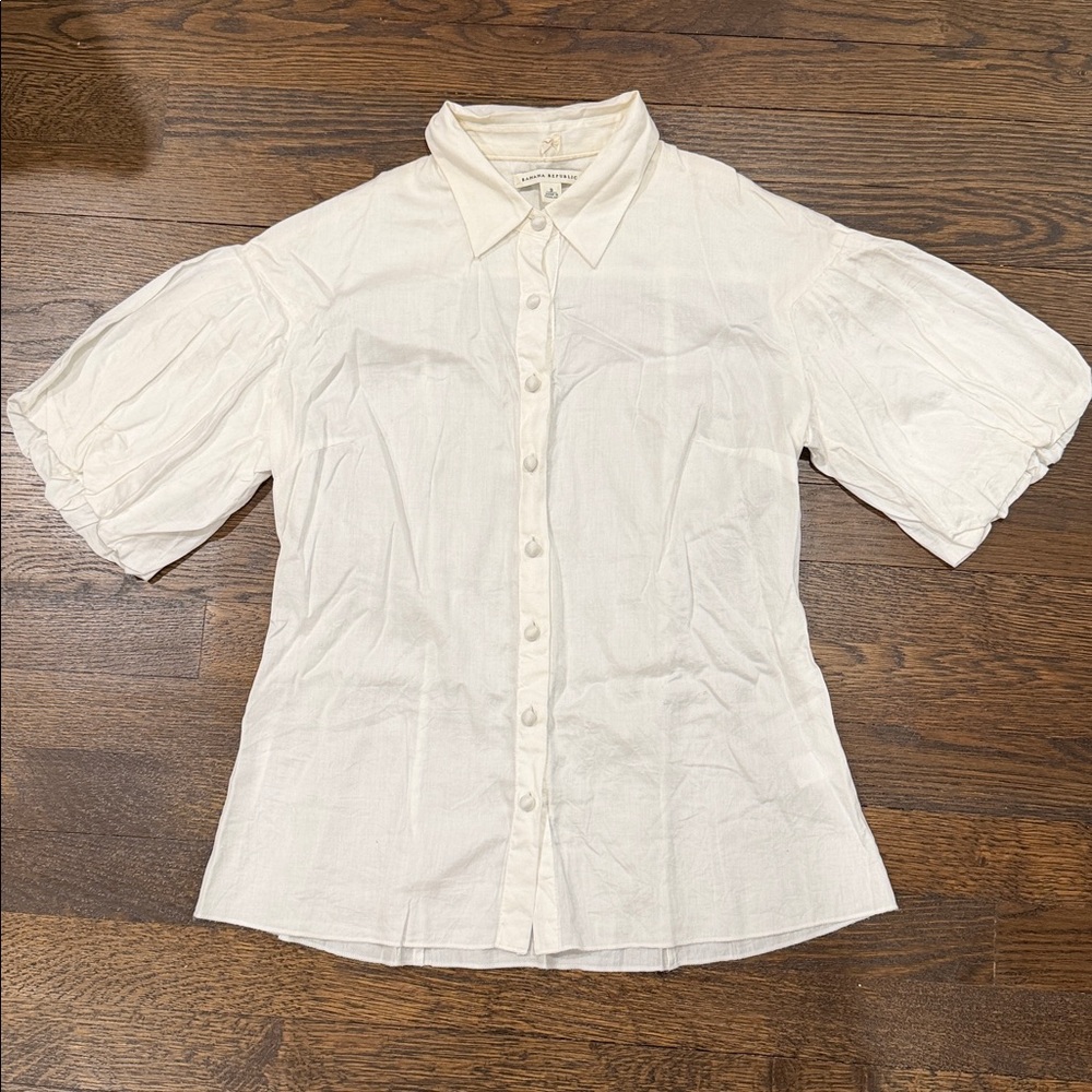 Banana Republic white cotton Shirt